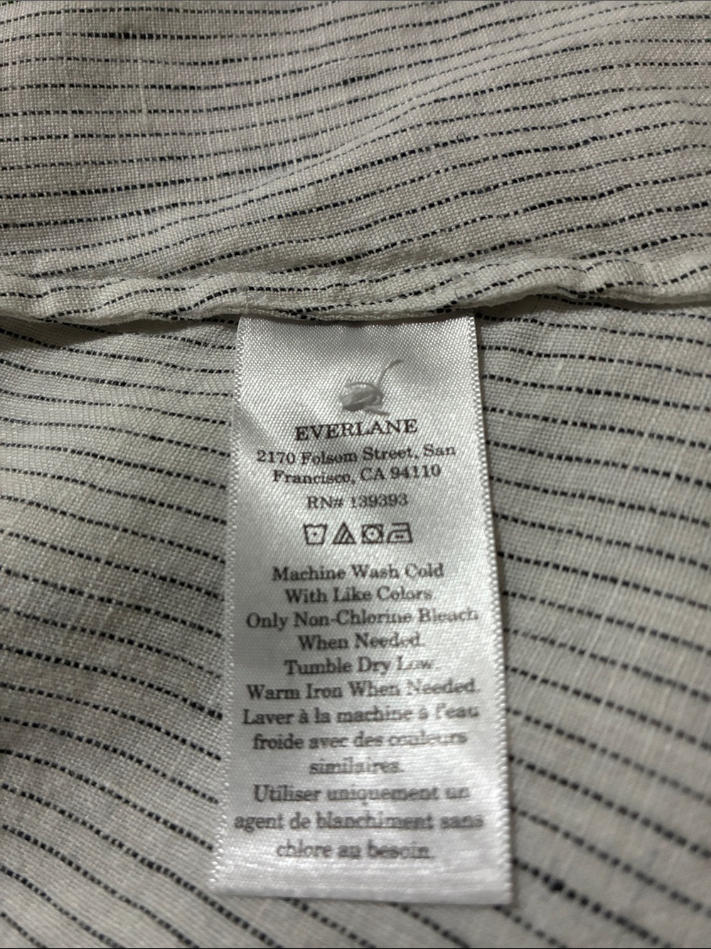 EVERLANE The Daytripper In 100% European Flax Linen Shirt Dress - Picture 12 of 13